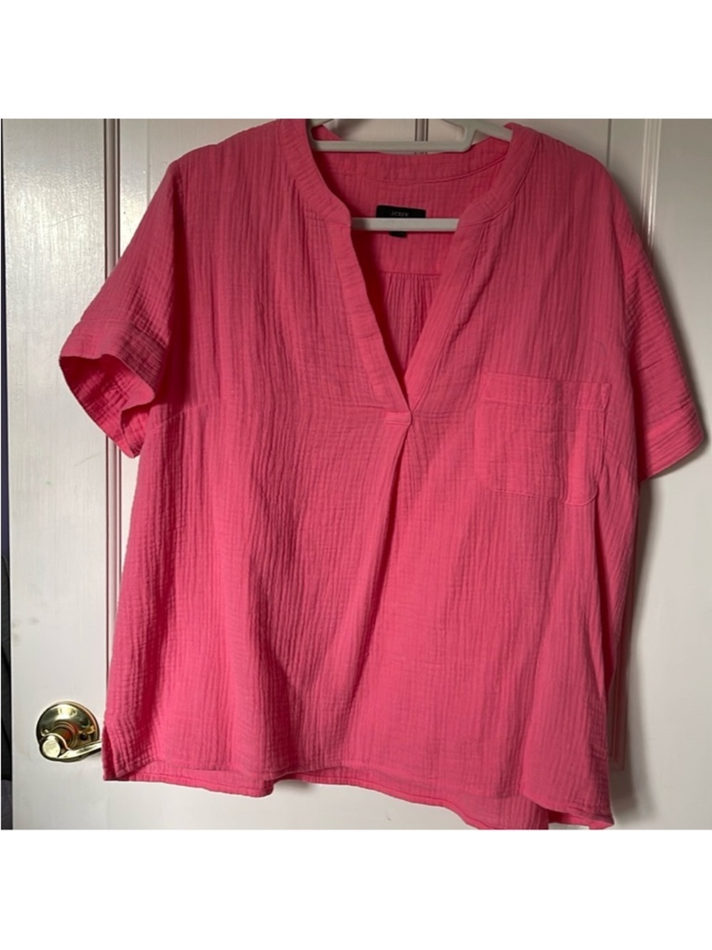 Jcrew - 100% Cotton Short Sleeve Gauze Shirt
